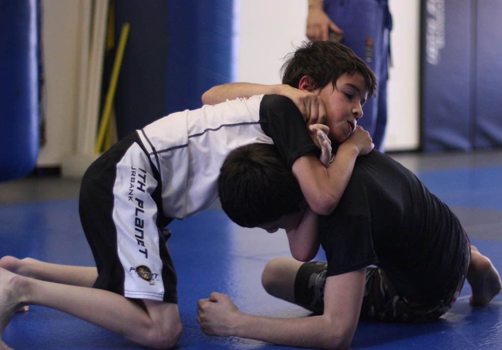 Kids BJJ class training at 10th Planet Beaumont