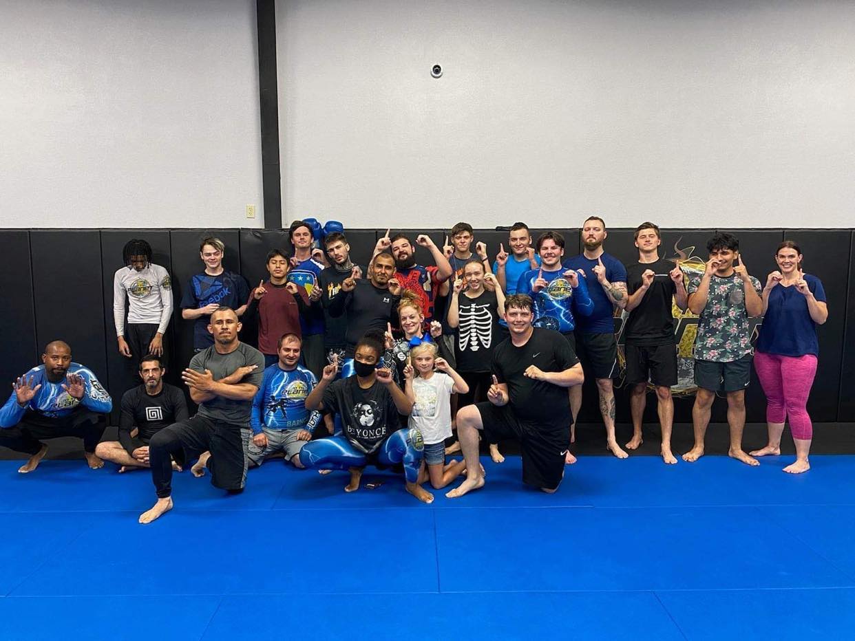 Fitness kickboxing class at 10th Planet Beaumont