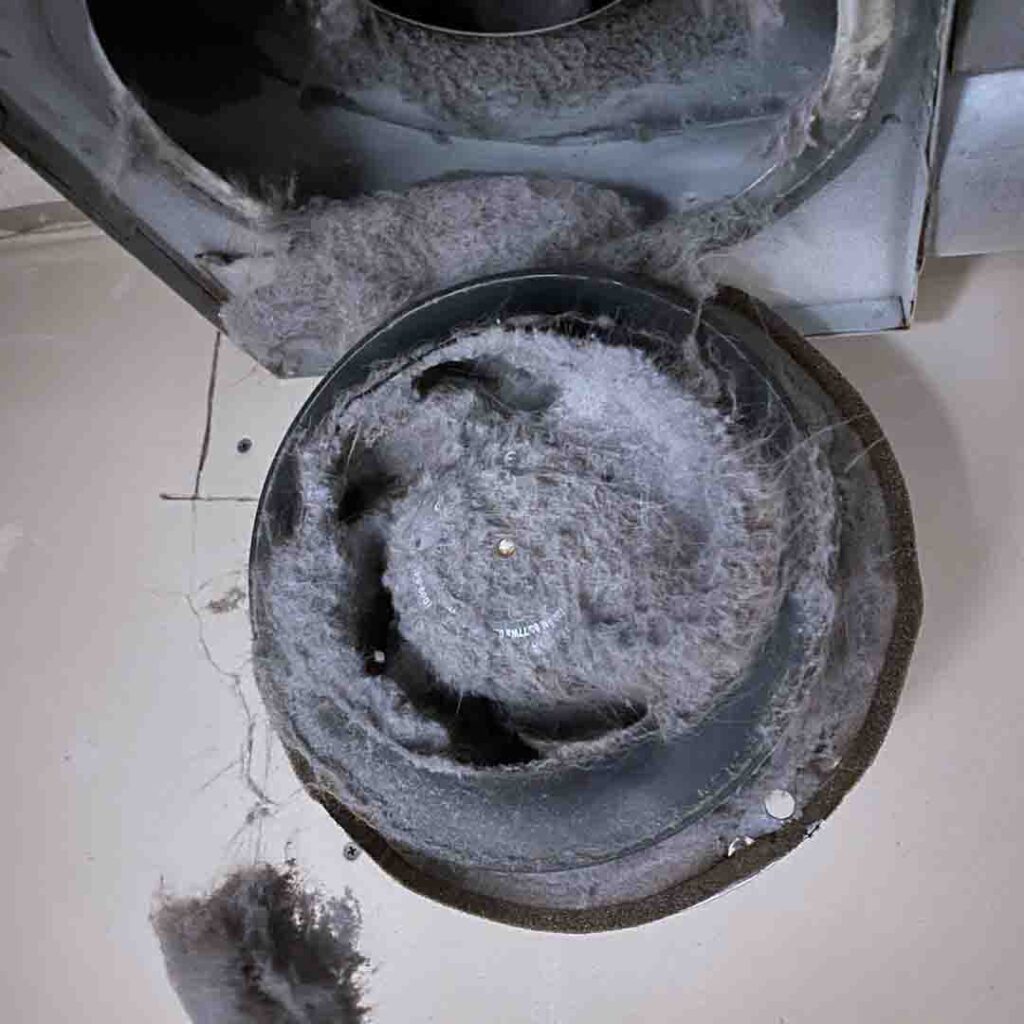 Booster fan for dryer vent