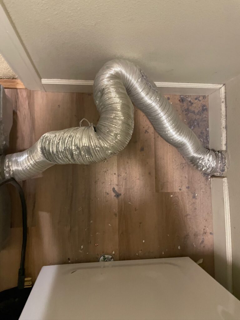 Dryer vent showing signs it needs repair