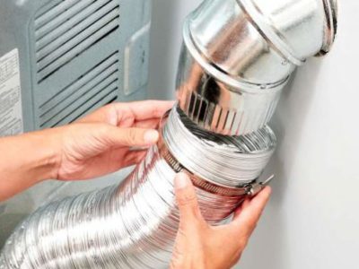 Professional dryer vent installation